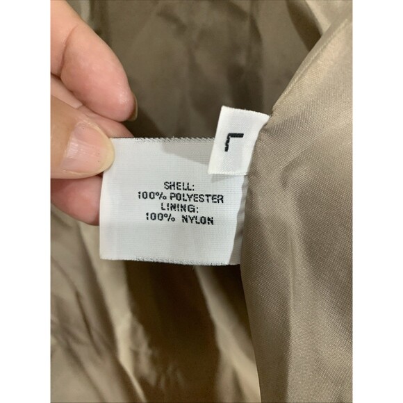 Vintage Forrani Trench Coat Womens L Casual Jacket Khaki - Picture 7 of 10